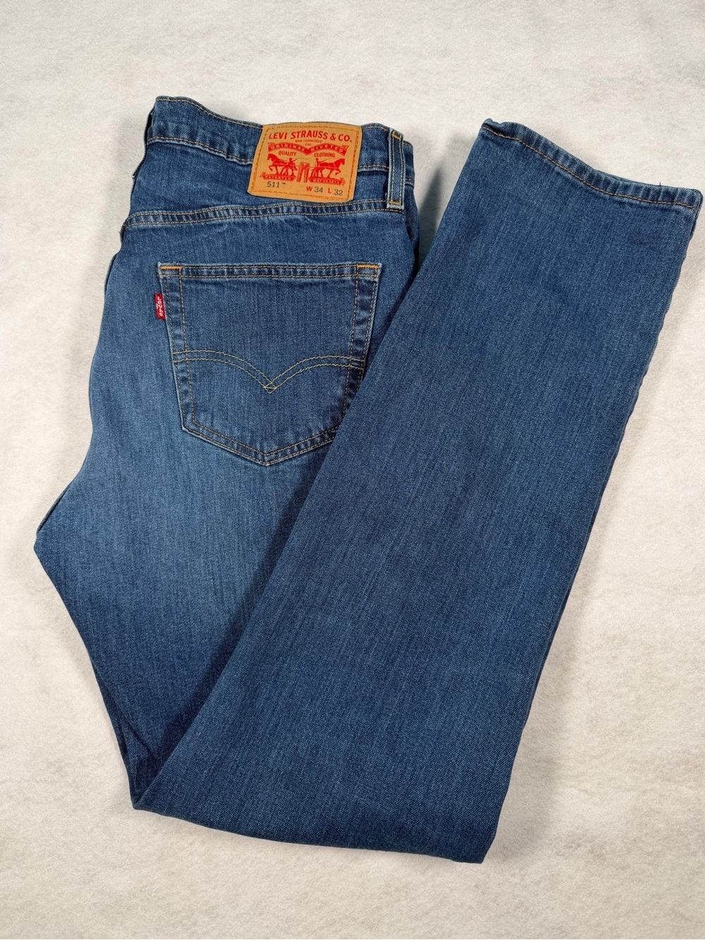 Levi's 511 Jeans Men's Actual Size 34X31 Dark Wash 2022 Read Description